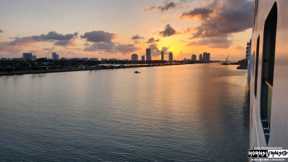 Sunrise in Miami after an epic 12 day adventure