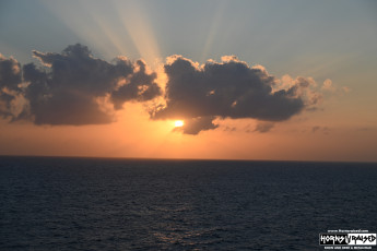 The only sunset I saw out of 5 days onboard