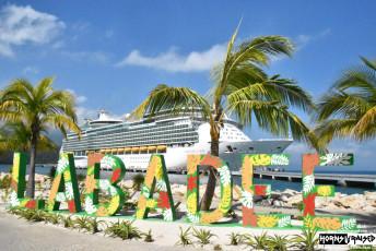Labadee sign and our ship