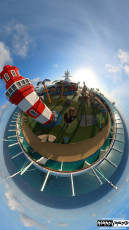 360 from the mini golf course onboard