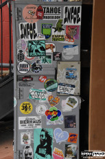 Stickers on a utility box