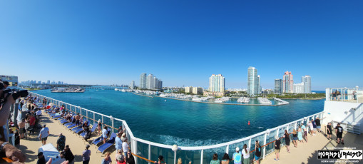 Panorama as we depart Miami 