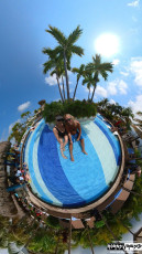 360 island pool shot
