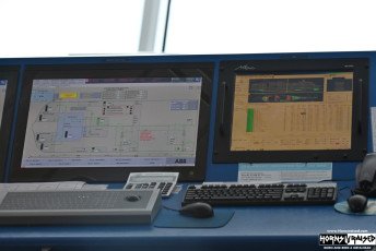 Instrumentation in the ship's bridge