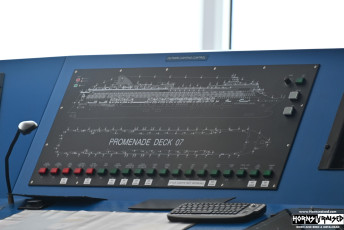 Instrumentation in the ship's bridge