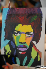 Jimi Hendrix paint class
