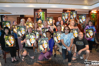 Janis Joplin paint class with Mickey Thomas