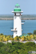 Lighthouse on Harvest Caye, Belize